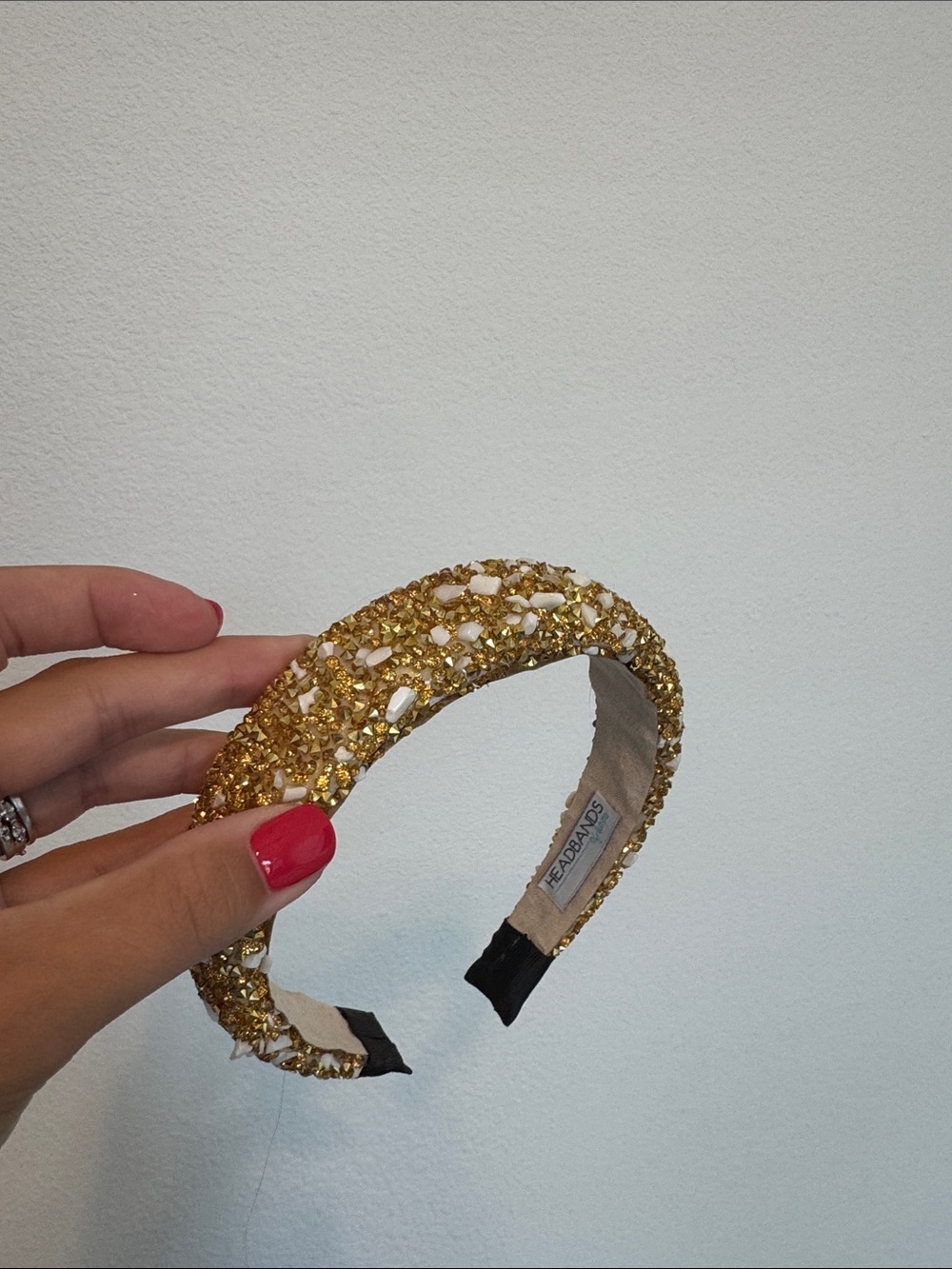 Embellished Gold Crystal Headband by headbands of Hope